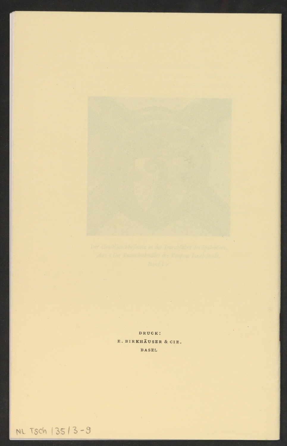 Mappe mit Arbeitsproben für Zur Typographie des Buches — Blatt 45
