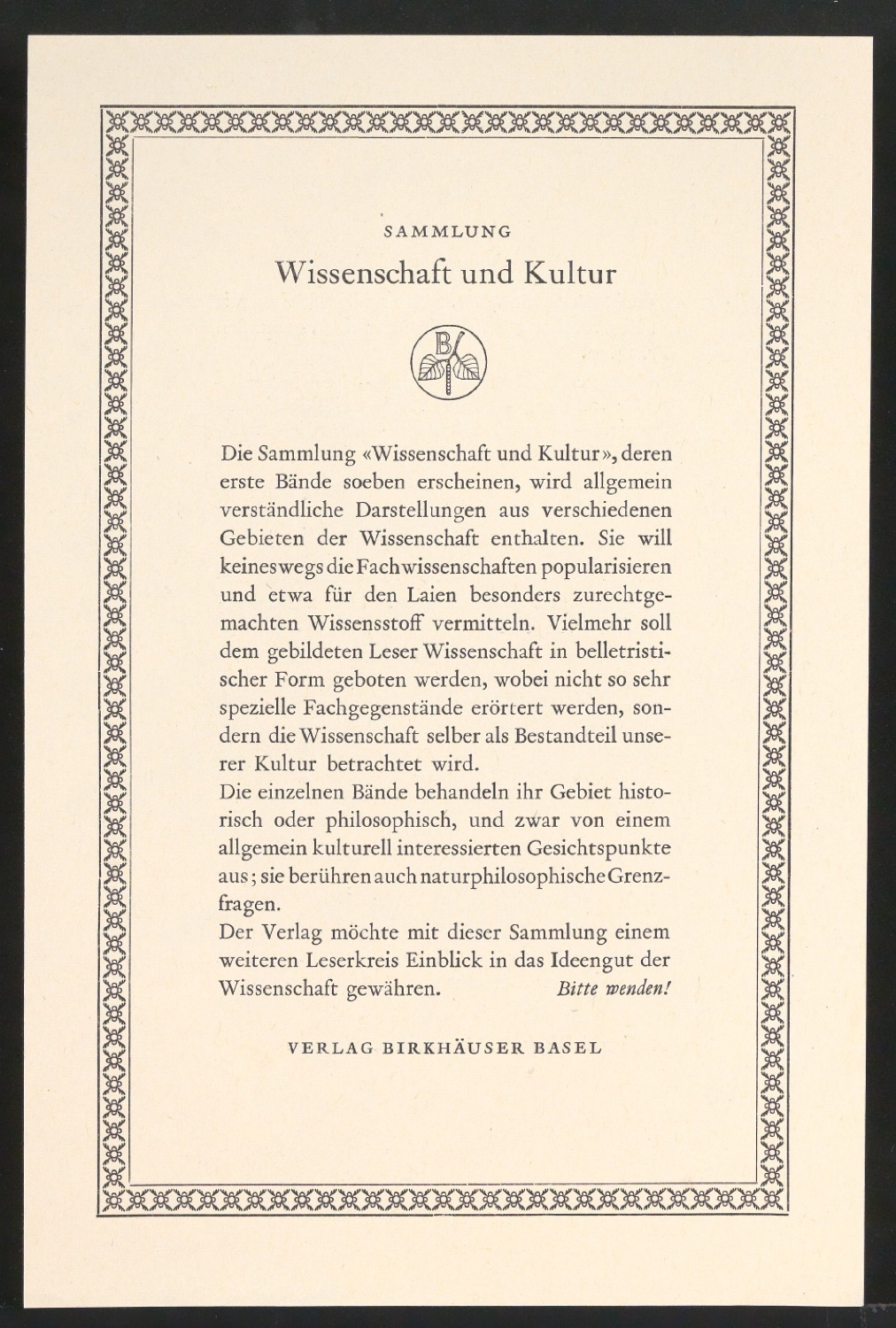 Mappe mit Arbeitsproben für Zur Typographie des Buches — Blatt 61