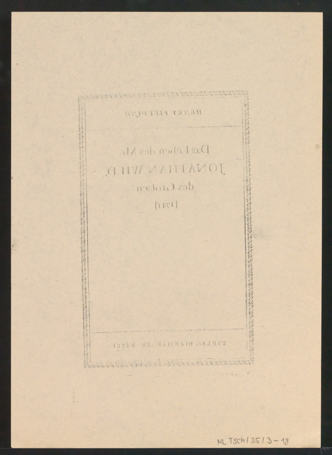 Mappe mit Arbeitsproben für Zur Typographie des Buches — Blatt 64