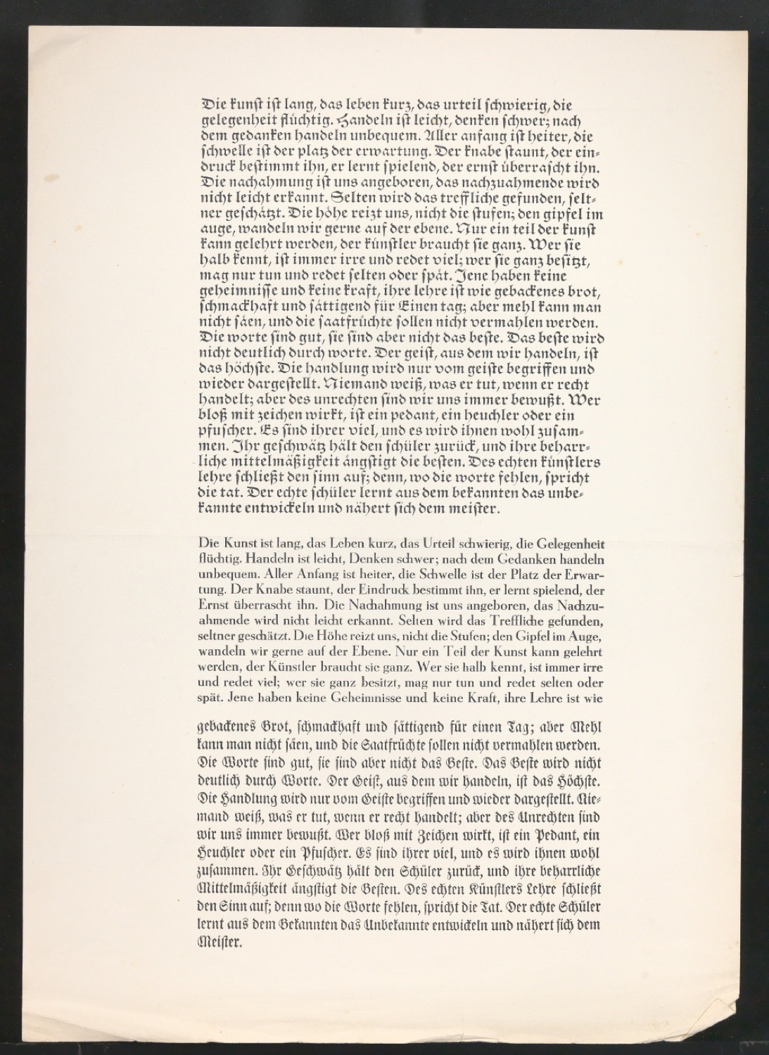 Mappe mit Arbeitsproben für Zur Typographie des Buches — Blatt 79