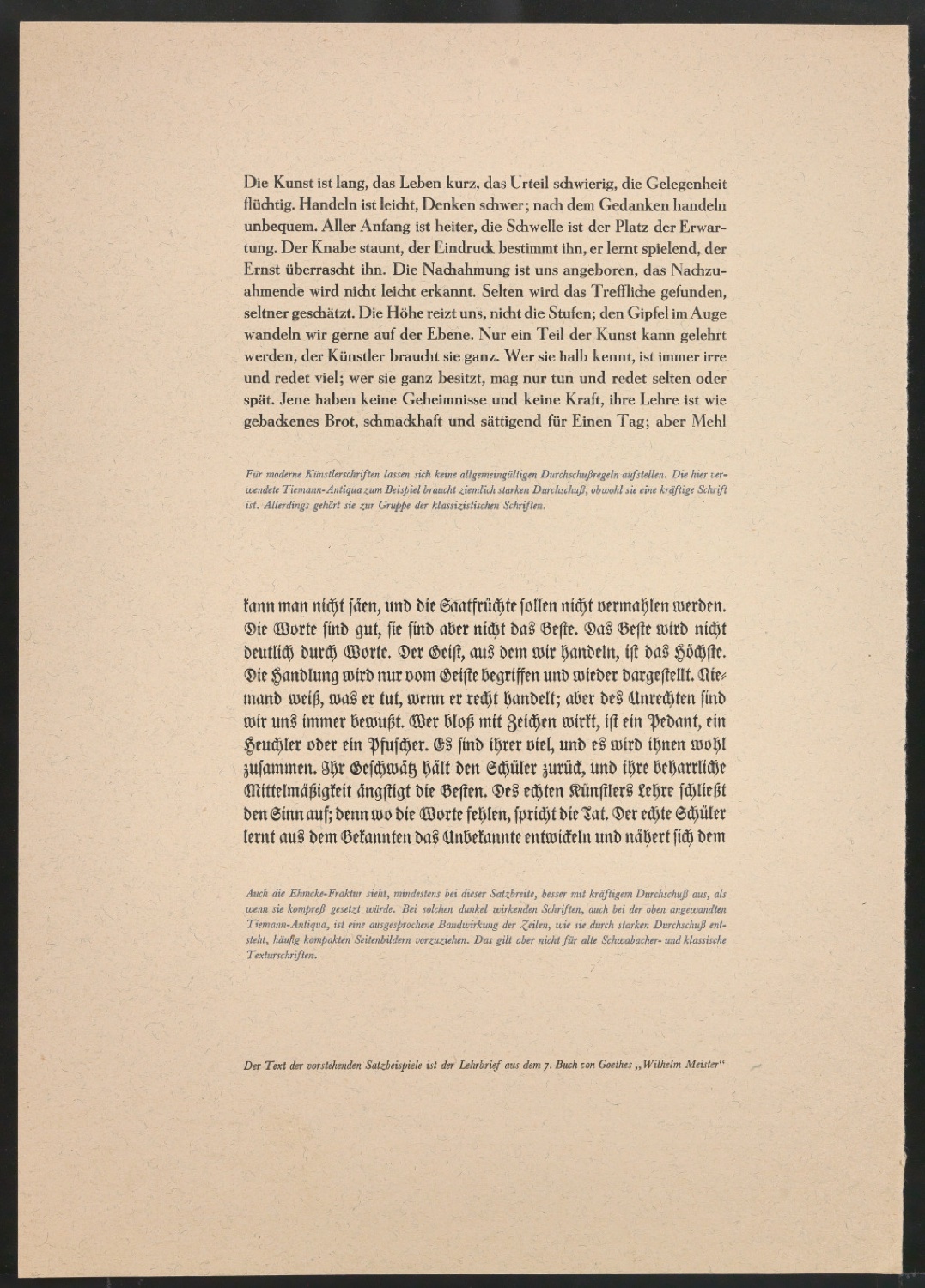 Mappe mit Arbeitsproben für Zur Typographie des Buches — Blatt 97