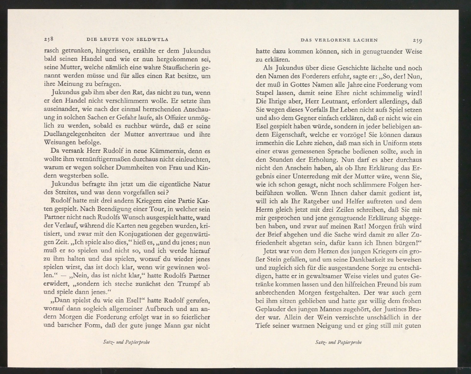 Mappe mit Arbeitsproben für Zur Typographie des Buches — Blatt 109