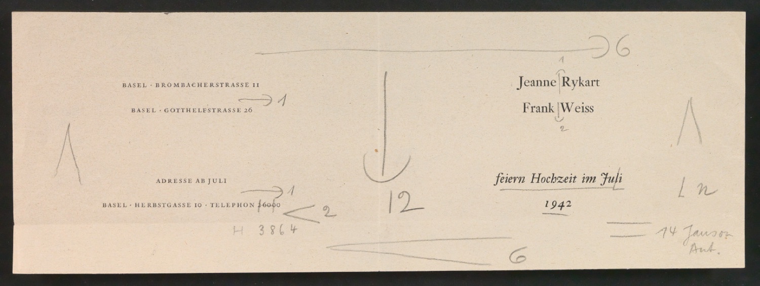 Mappe mit Arbeitsproben für Zur Typographie des Buches — Blatt 121
