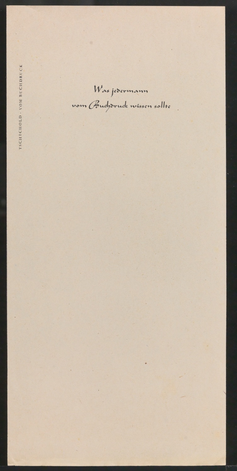 Mappe mit Arbeitsproben für Zur Typographie des Buches — Blatt 130