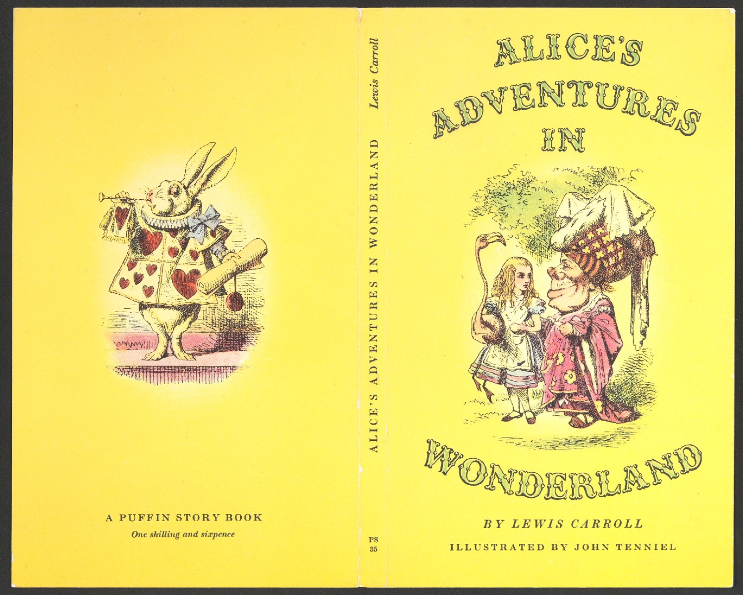 Probedruck für den Umschlag von Alice's Adventures in Wonderland — Blatt 1