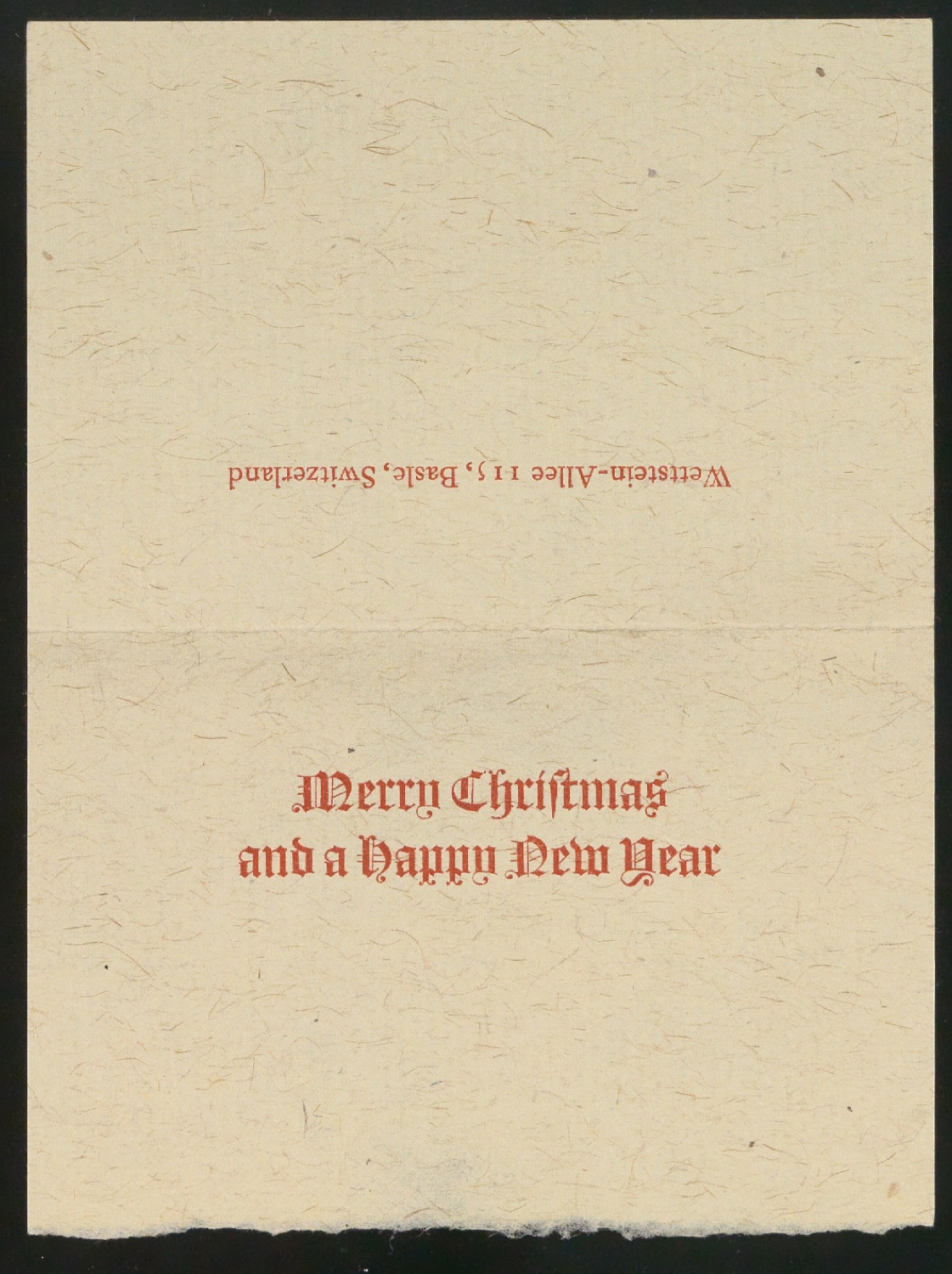 Neujahrswunsch Merry Christmas and a Happy New Year — Blatt 1