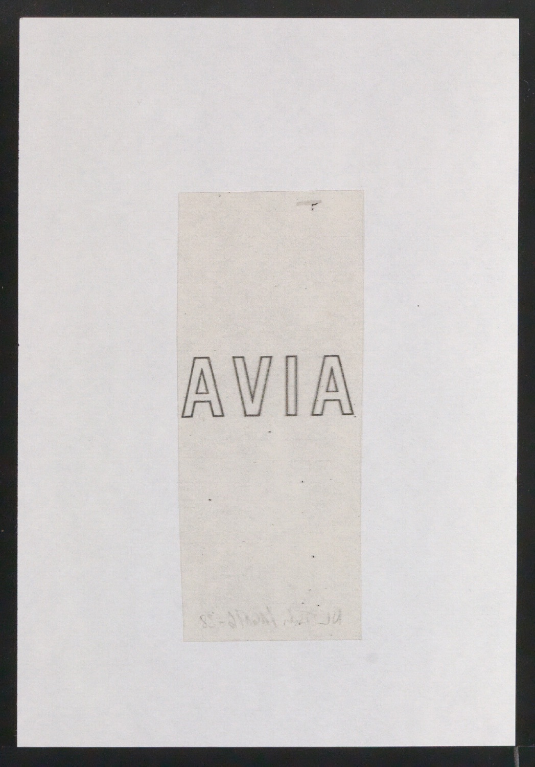 Arbeitstransparent mit Titelschriftzug für Interavia-Revue — Blatt 2