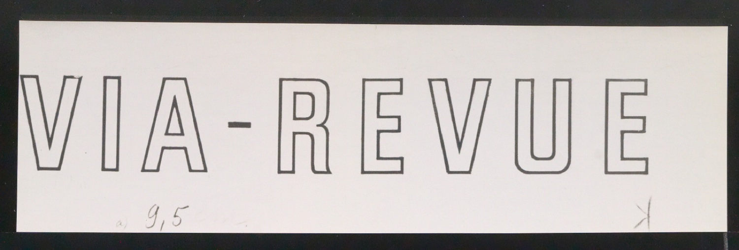 Kopien von Klischeevorlagen von Titelschriftzug für Interavia-Revue — Blatt 3