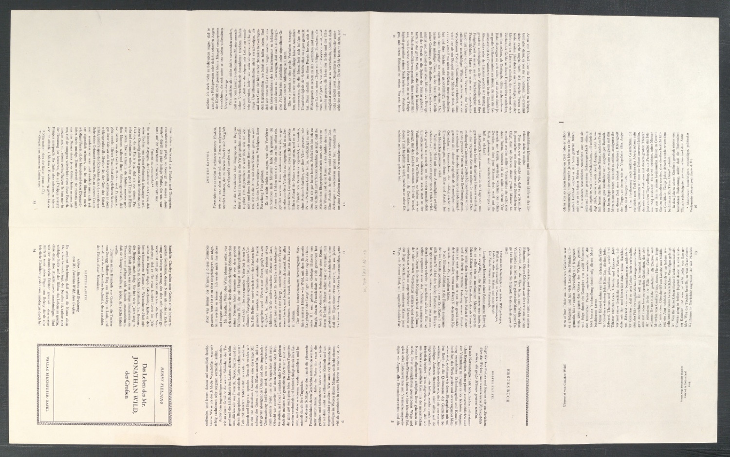 Druckbogen von Das Leben des Mr. Jonathan Wild, des Großen — Blatt 2
