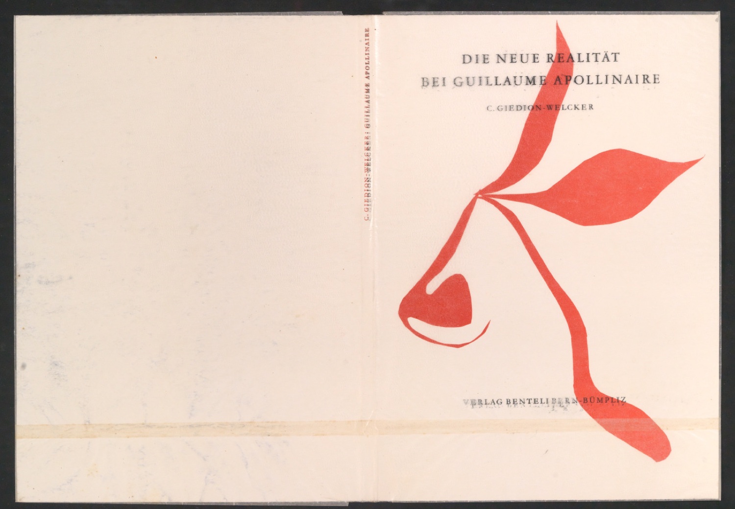 Probedruck für den Schutzumschlag von Die neue Realität bei Guillaume Apollinaire — Blatt 1