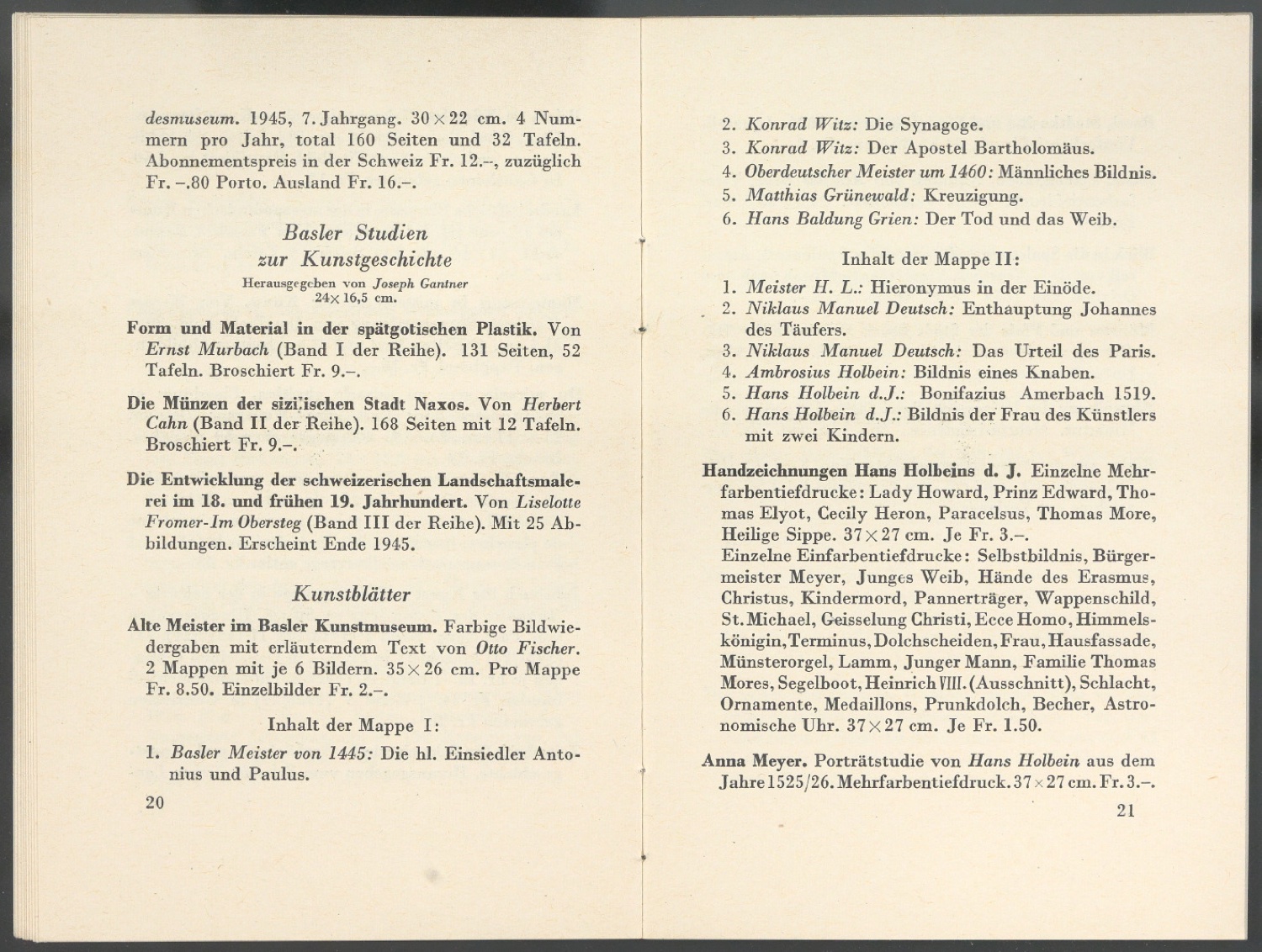 Verlagsverzeichnis September 1945 — Blatt 11