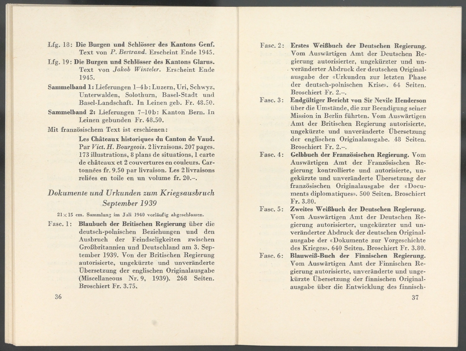 Verlagsverzeichnis September 1945 — Blatt 19