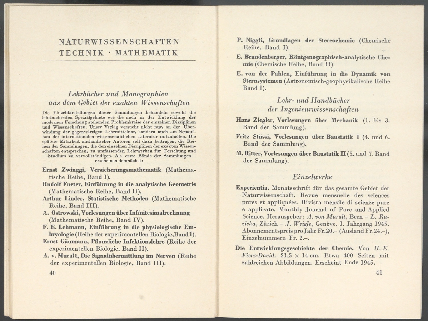 Verlagsverzeichnis September 1945 — Blatt 21
