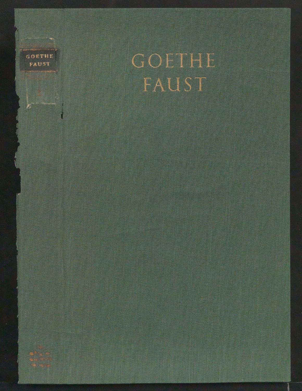 Entwurf von Einbanddecke für Faust, Band 2 — Blatt 1