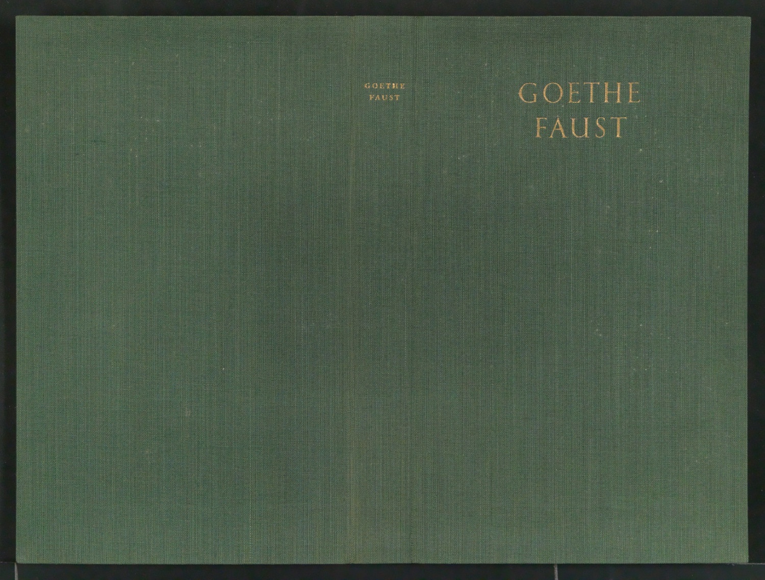 Einbanddecke für Faust — Blatt 1
