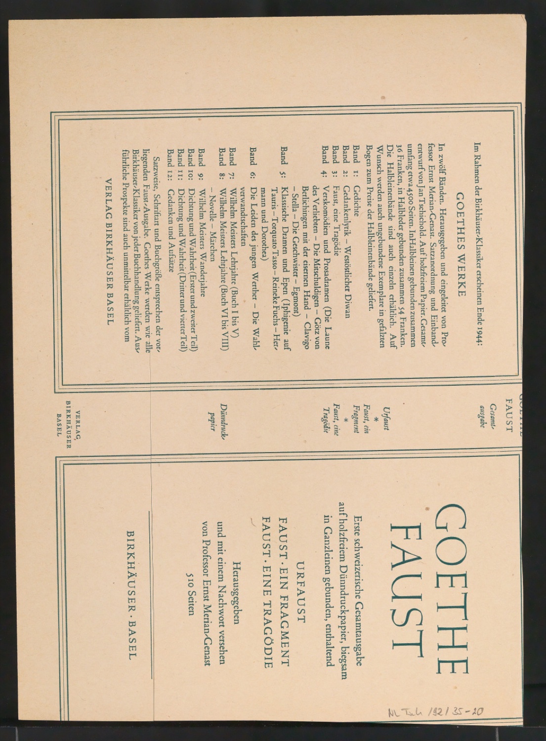 Entwurfsskizze für das Titelblatt von Matisse — Blatt 2