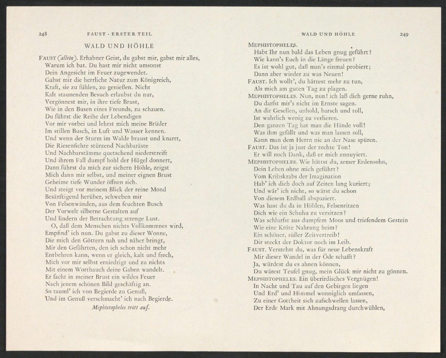 Probedruck von vier Seiten für Goethes Werke, Band 3 — Blatt 1