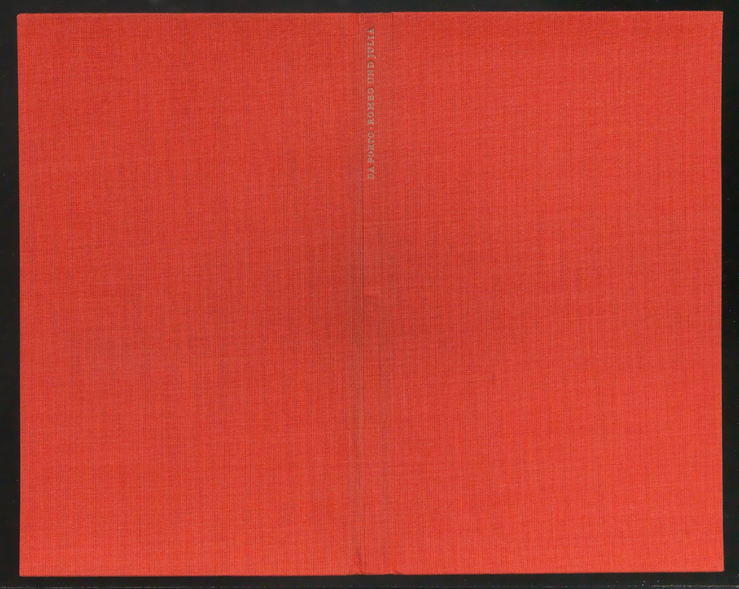 Einbanddecke für Geschichte der Liebe und des Todes von Romeo und Julia — Blatt 1