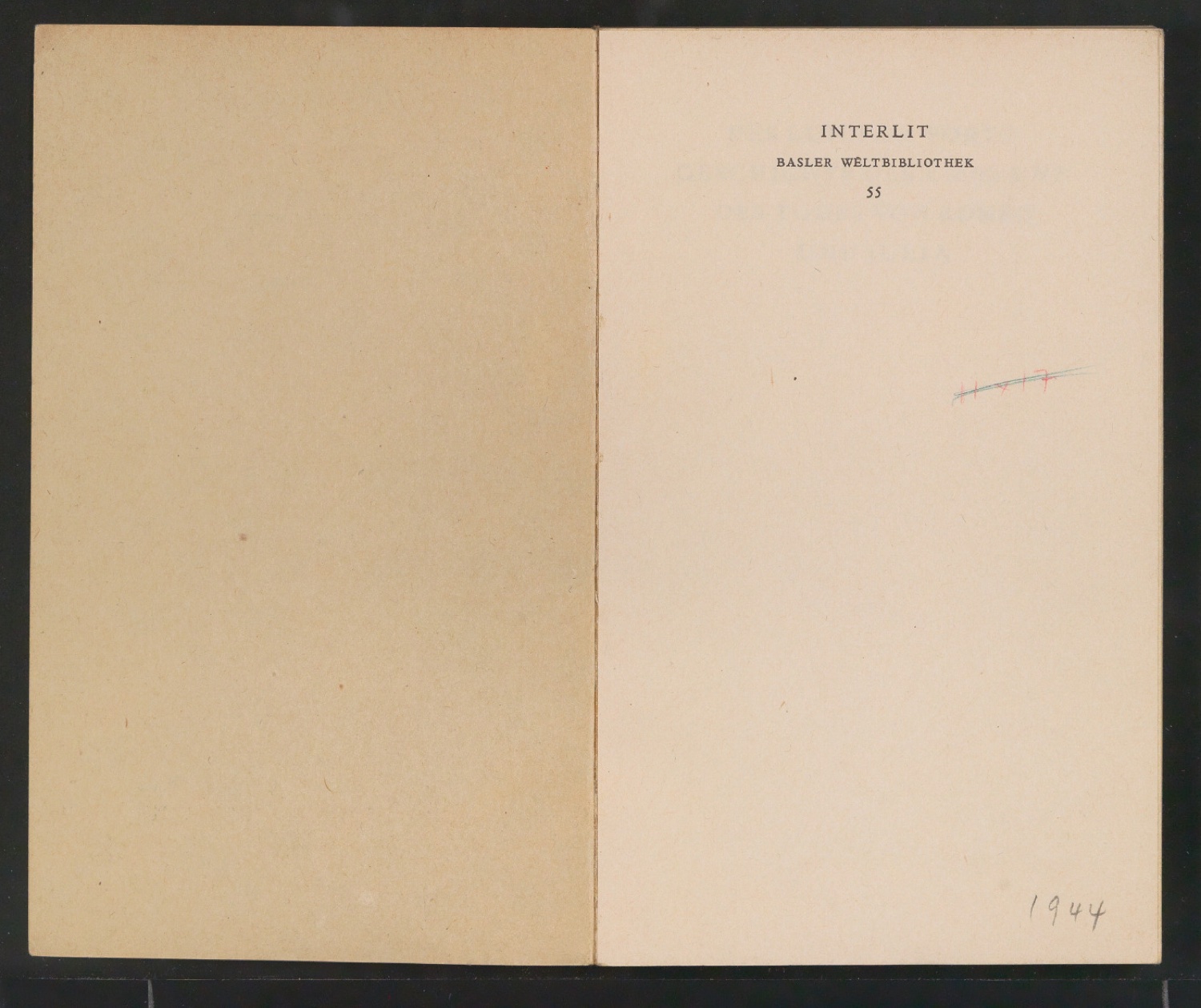 Blindband mit Schmutztitel und Titelblatt von Geschichte der Liebe und des Todes von Romeo und Julia — Blatt 2