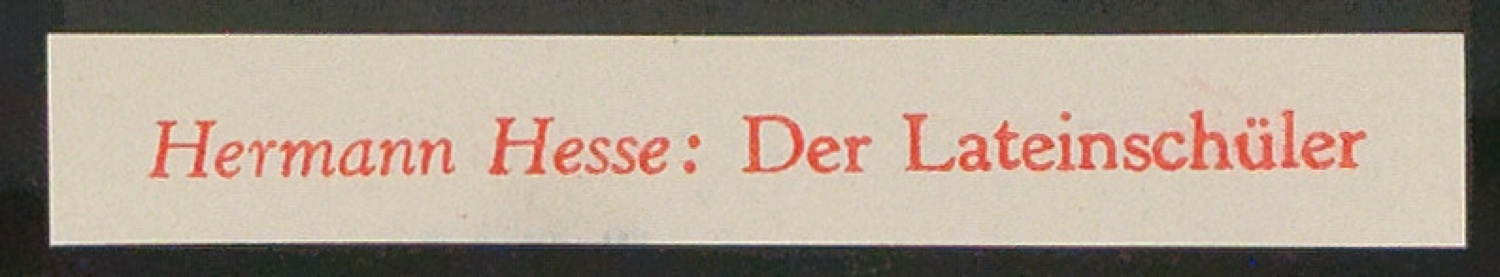 Probedrucke von Titelschild und Rückenschild für Der Lateinschüler — Blatt 3