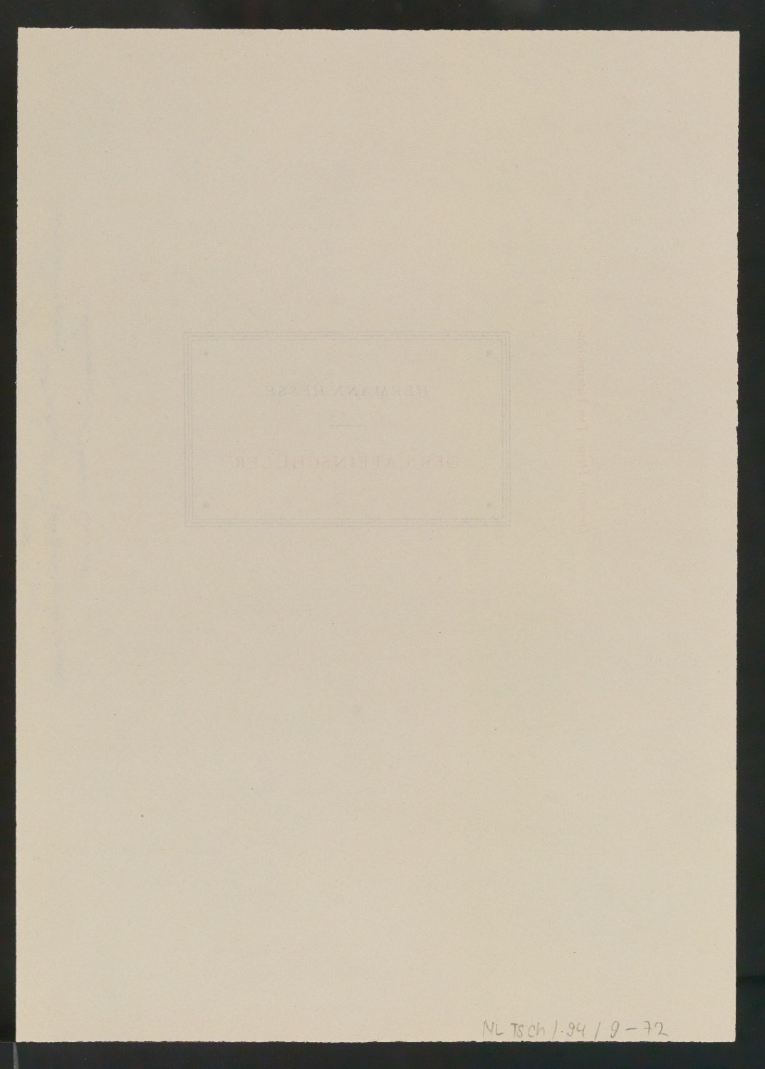 Probedrucke von Titelschild und Rückenschild für Der Lateinschüler — Blatt 10