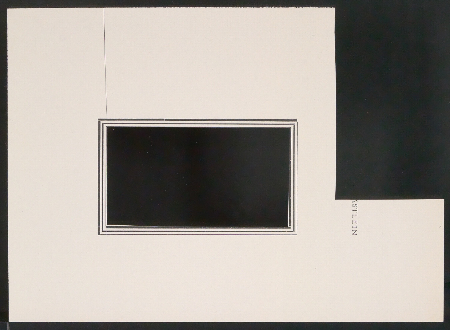 Probedrucke und montierter Entwurf für Titelschild von Das Schatzkästlein — Blatt 7