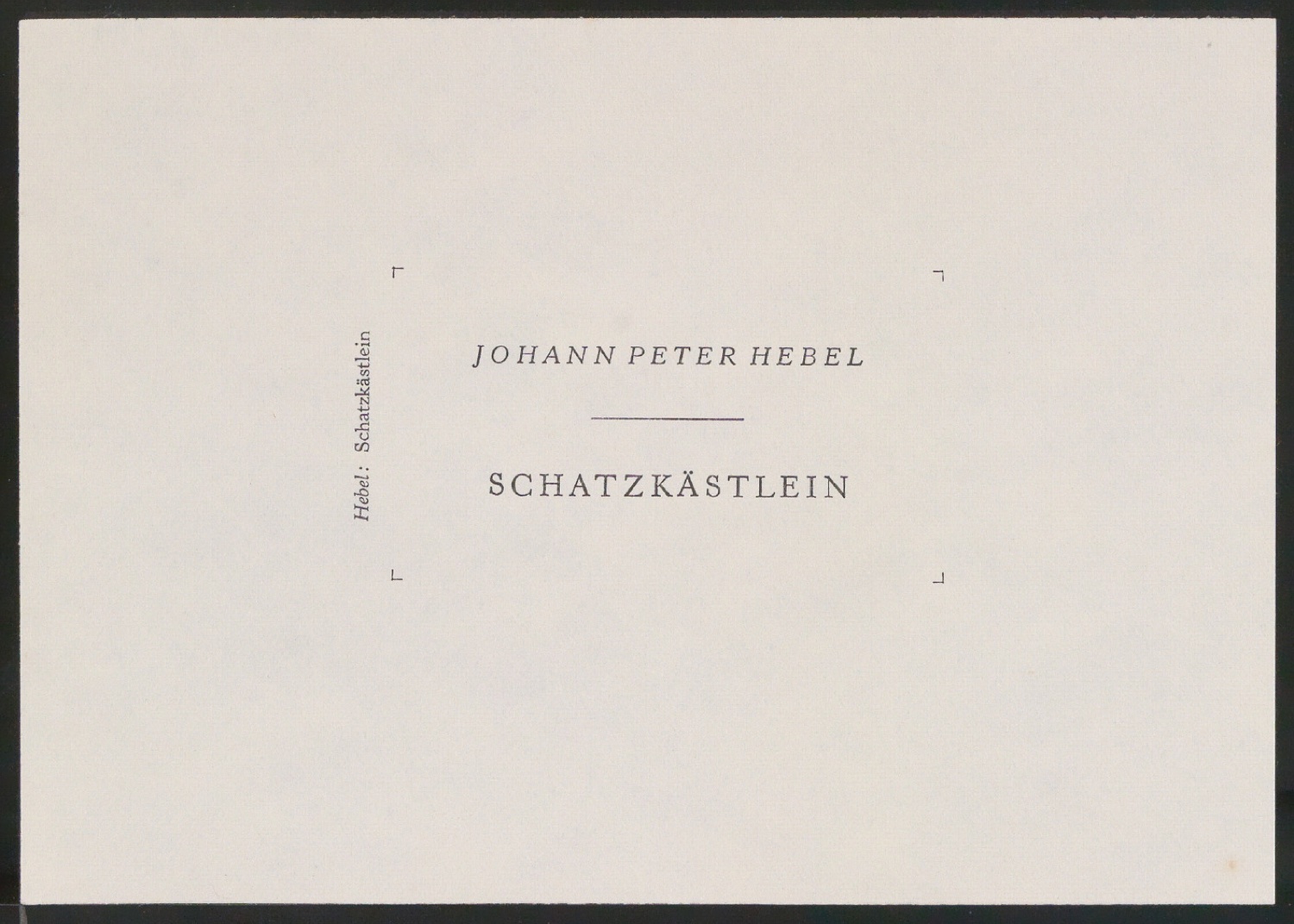 Probedrucke und montierter Entwurf für Titelschild von Das Schatzkästlein — Blatt 15