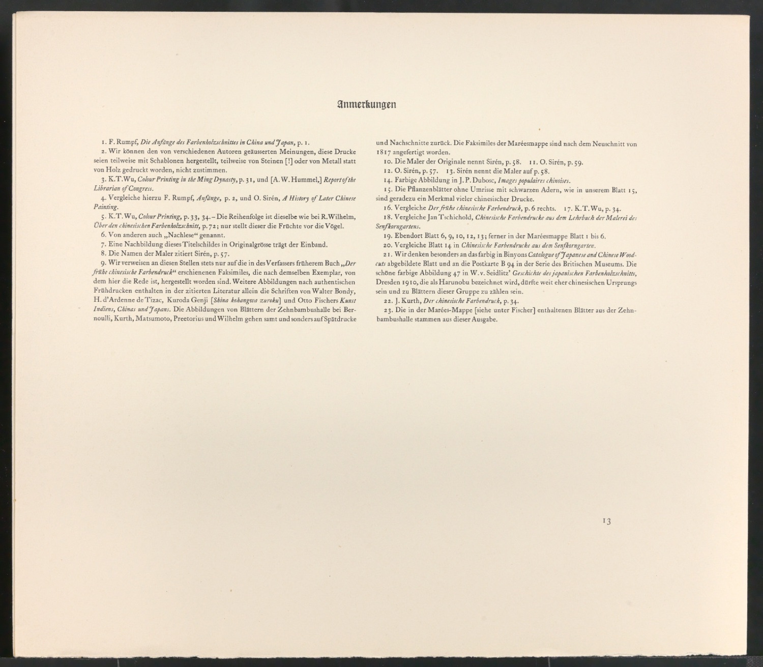 Probedruck von Die Bildersammlung der Zehnbambushalle — Blatt 18