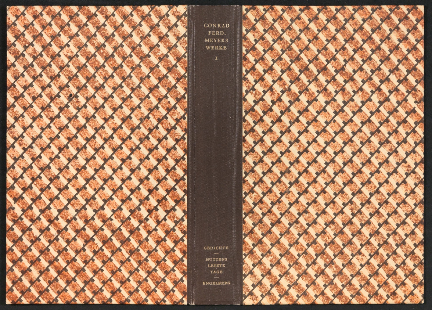 Einbanddecke für Conrad Ferdinand Meyers Werke, Band 1 — Blatt 1