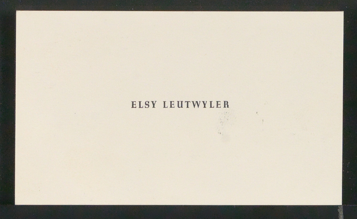 Visitenkarten für Elsy Leutwyler — Blatt 3