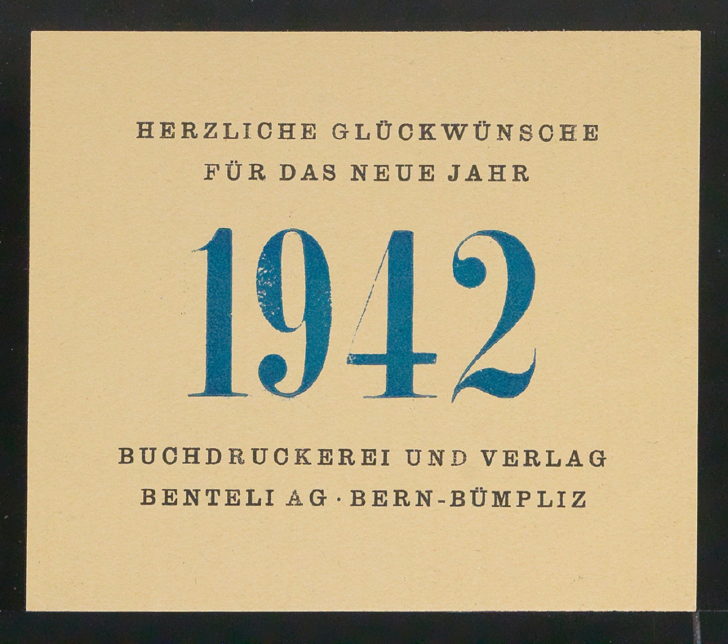 Probedruck für Neujahrswunsch 1942 — Blatt 3