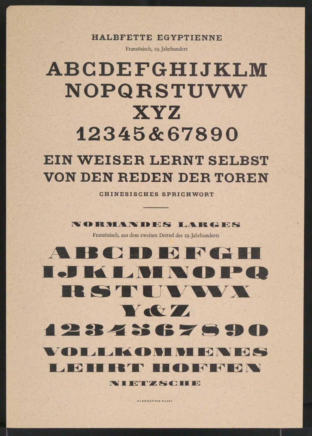 Bestellschein für Gute Schriftformen — Blatt 1