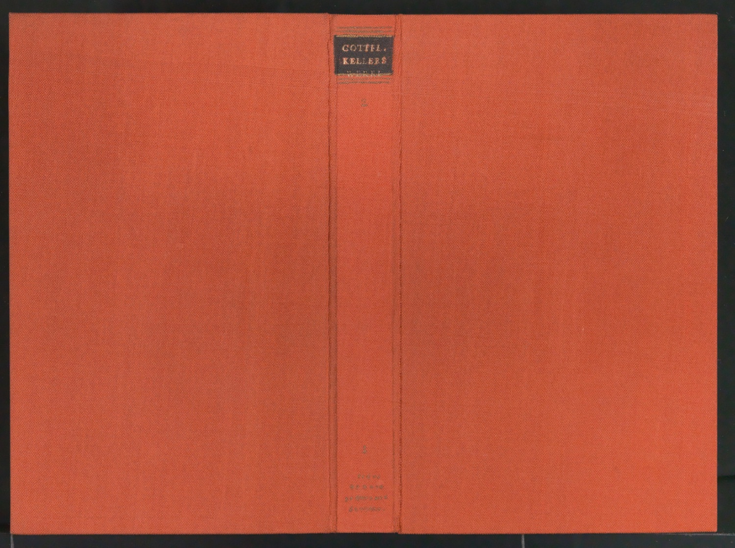 Entwurf von Einbanddecke für Gottfried Kellers Werke, Band 1 und 2 — Blatt 1