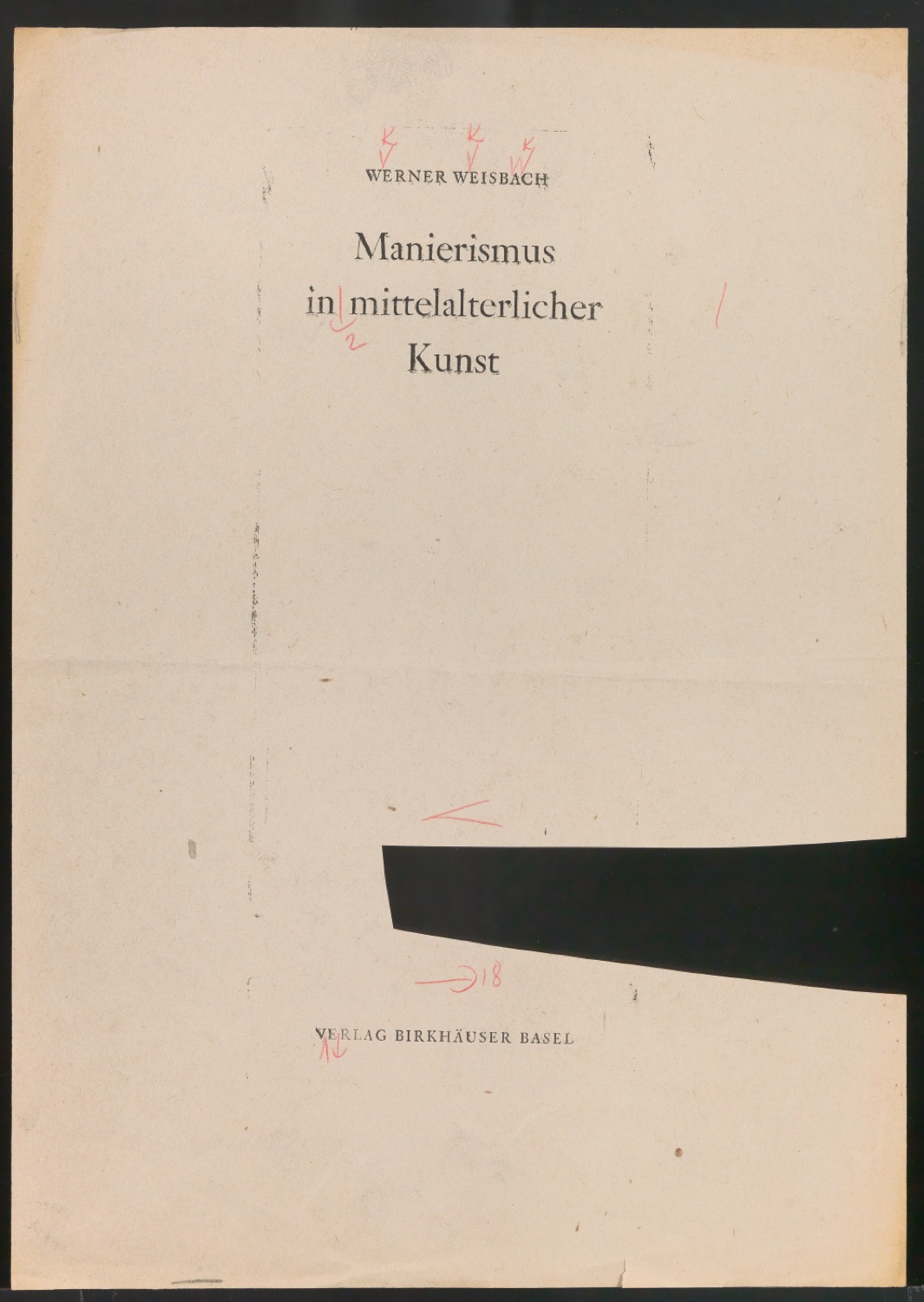 Probedruck von Titelblatt Manierismus in mittelalterlicher Kunst — Blatt 3