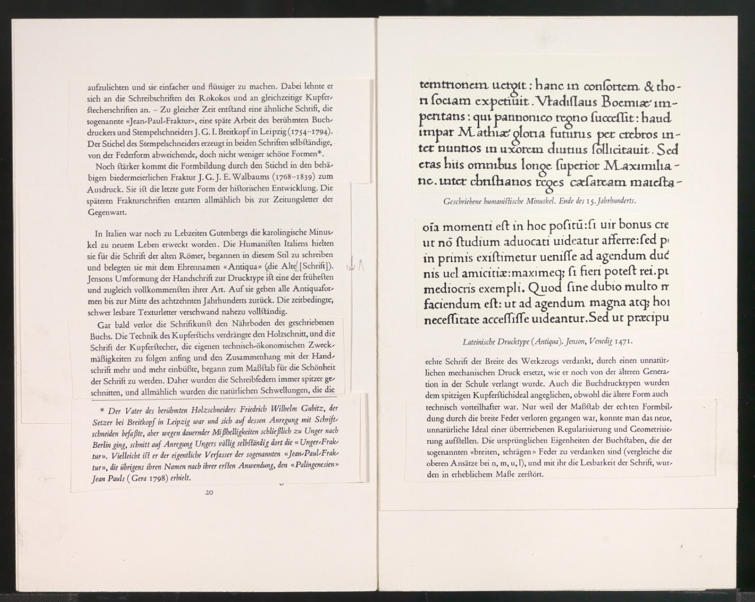 Montierte Druckfahnen für Schriftkunde, Schreibübungen und Skizzieren für Setzer — Blatt 3