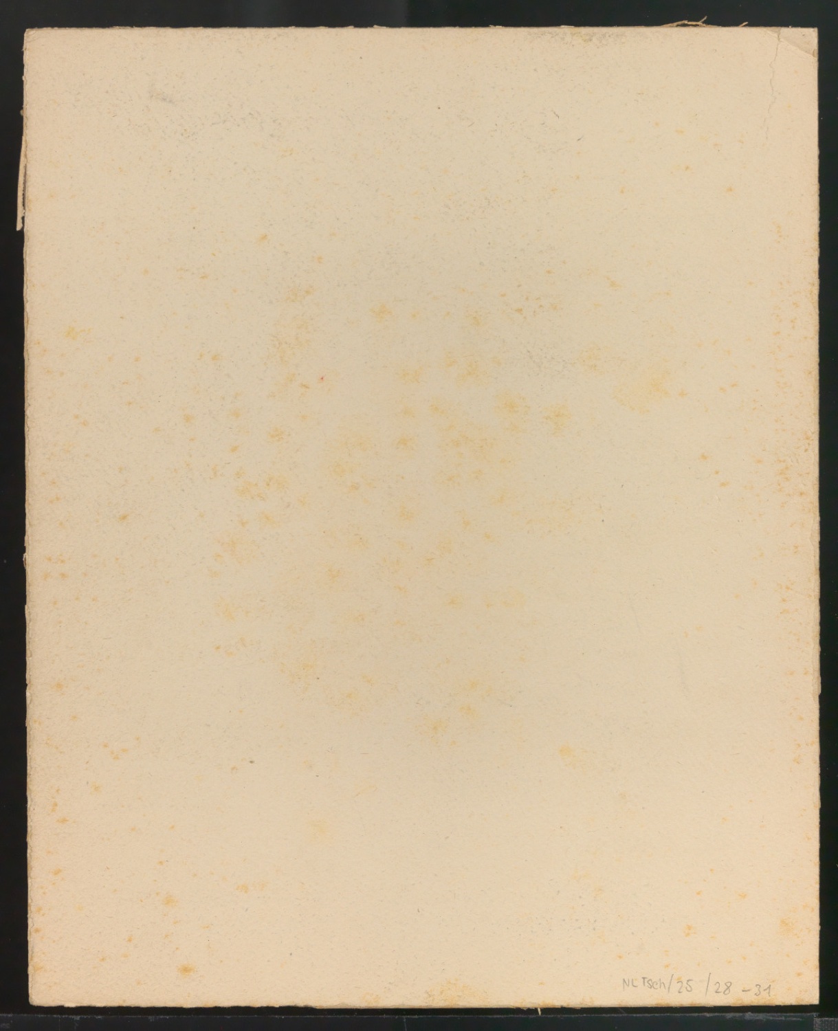 Montierte Vorderseite eines Schutzumschlags für Schriftkunde, Schreibübungen und Skizzieren für Setzer — Blatt 2