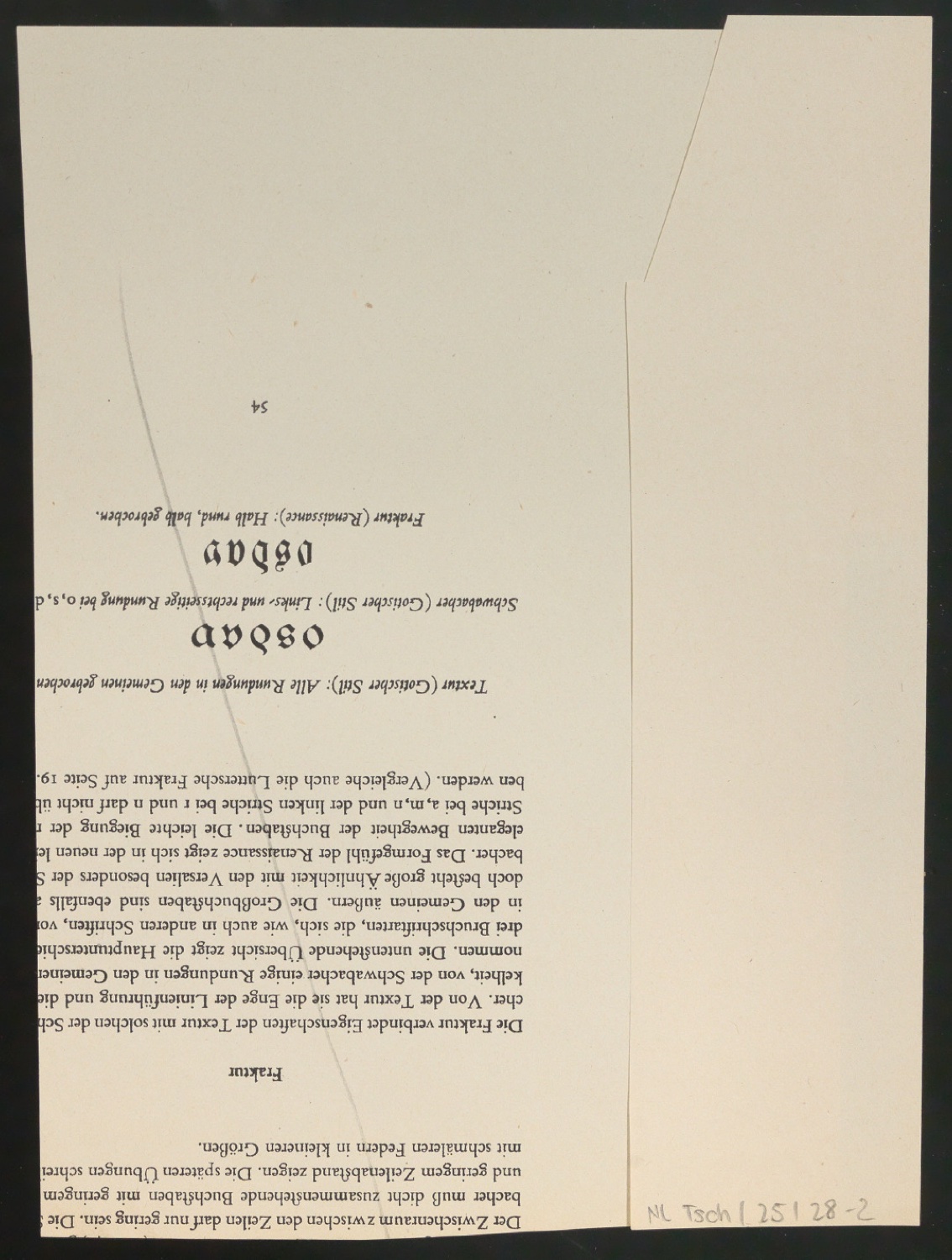 Skizze für den Bucheinband von Schriftkunde, Schreibübungen und Skizzieren für Setzer — Blatt 2