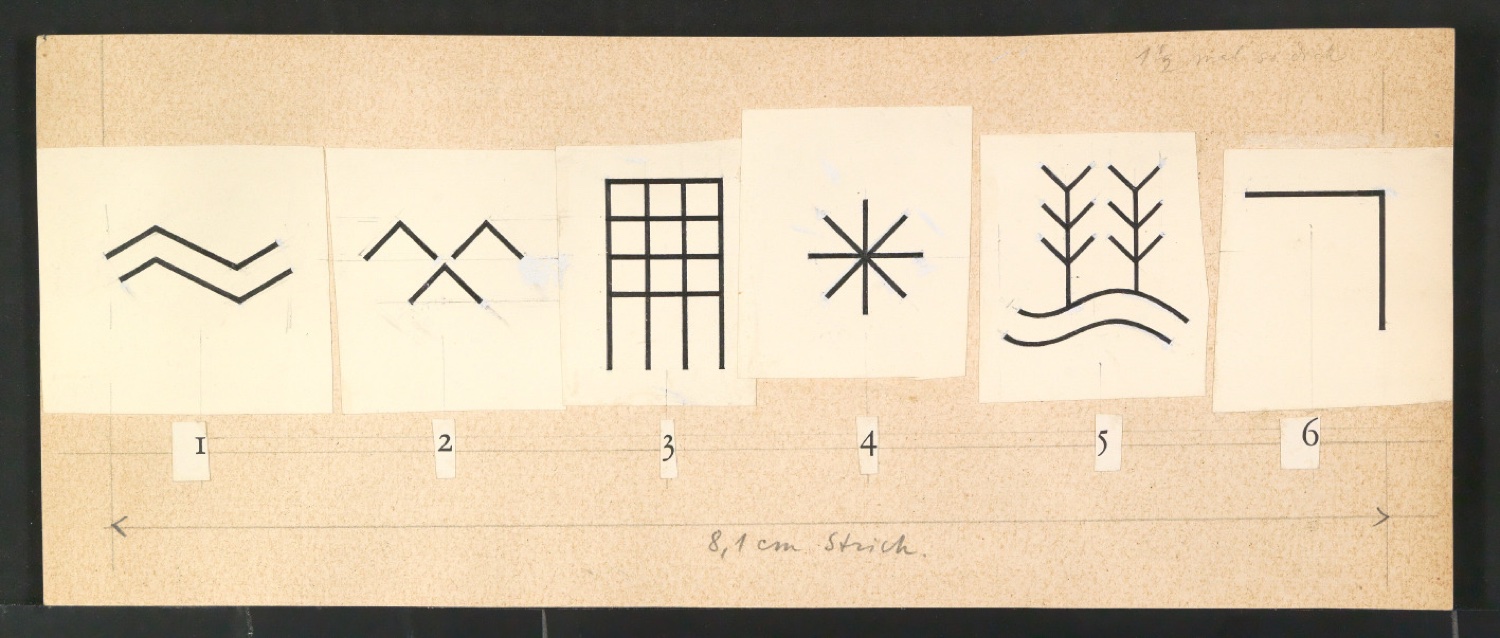Originalzeichnungen zu Schriftkunde — Blatt 27