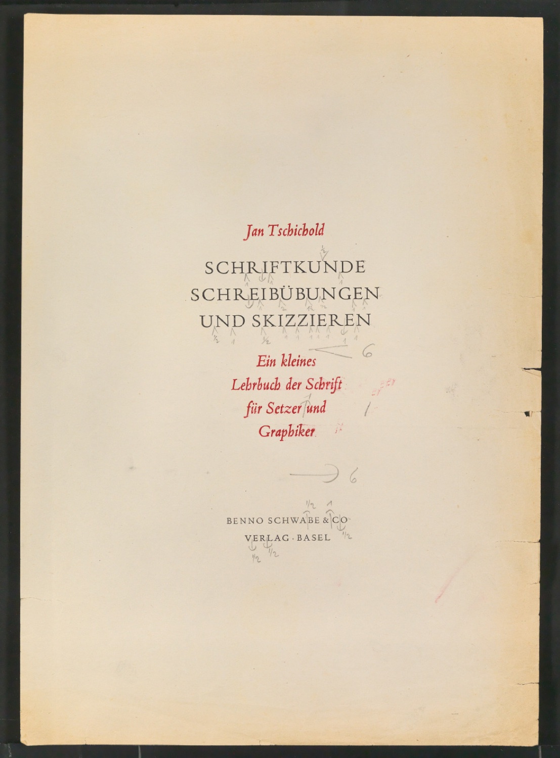 Originalzeichnungen zu Schriftkunde — Blatt 29
