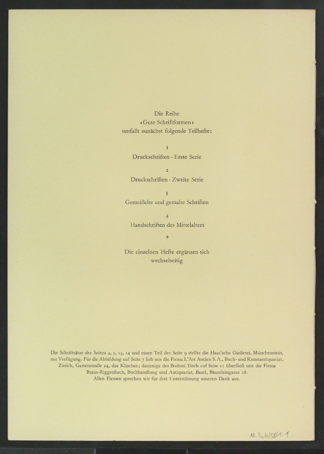Gute Schriftformen 1-6 — Blatt 11