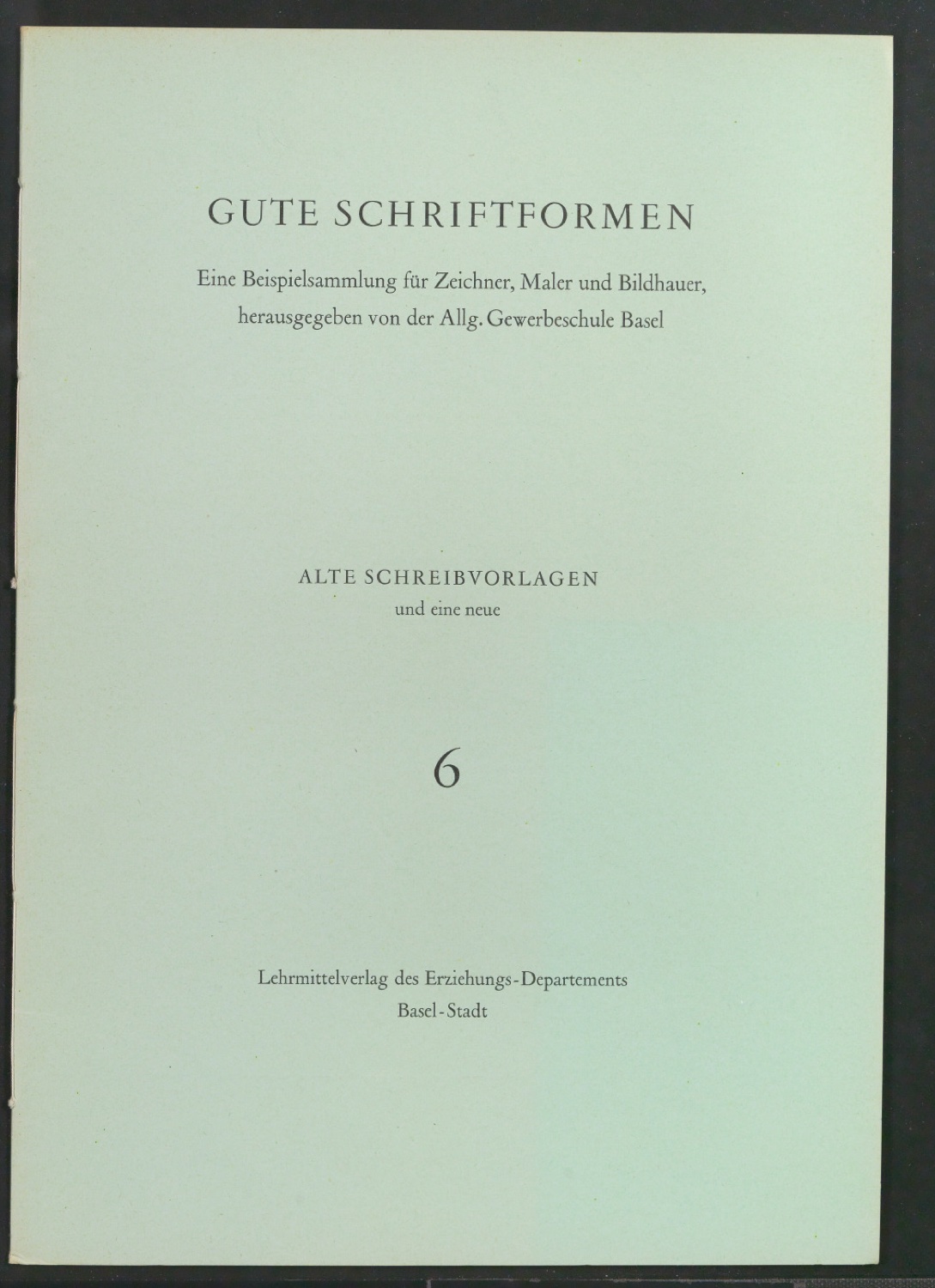 Gute Schriftformen 1-6 — Blatt 56