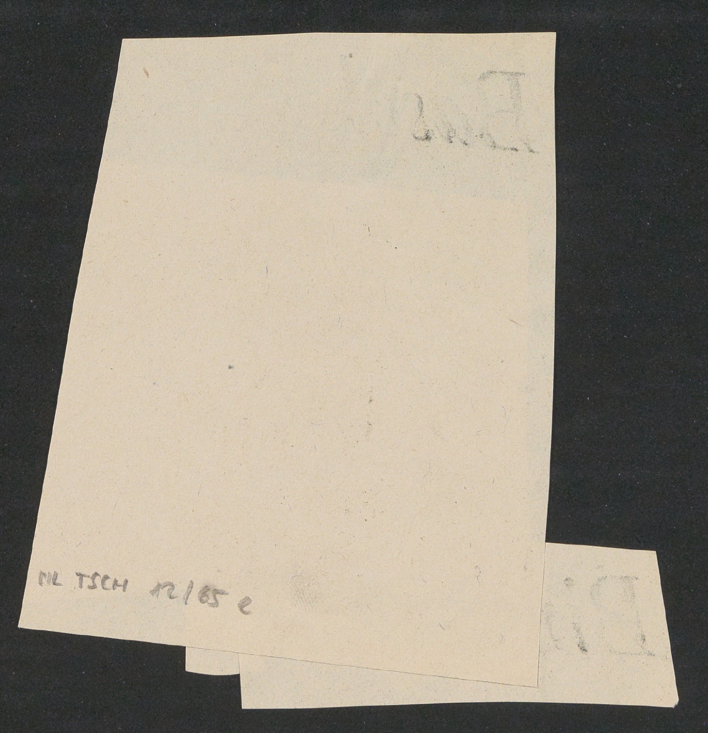 Entwürfe und korrigierte Druckfahnen für Schutzumschlag und Titelblatt von Basel und das Seidenband — Blatt 11