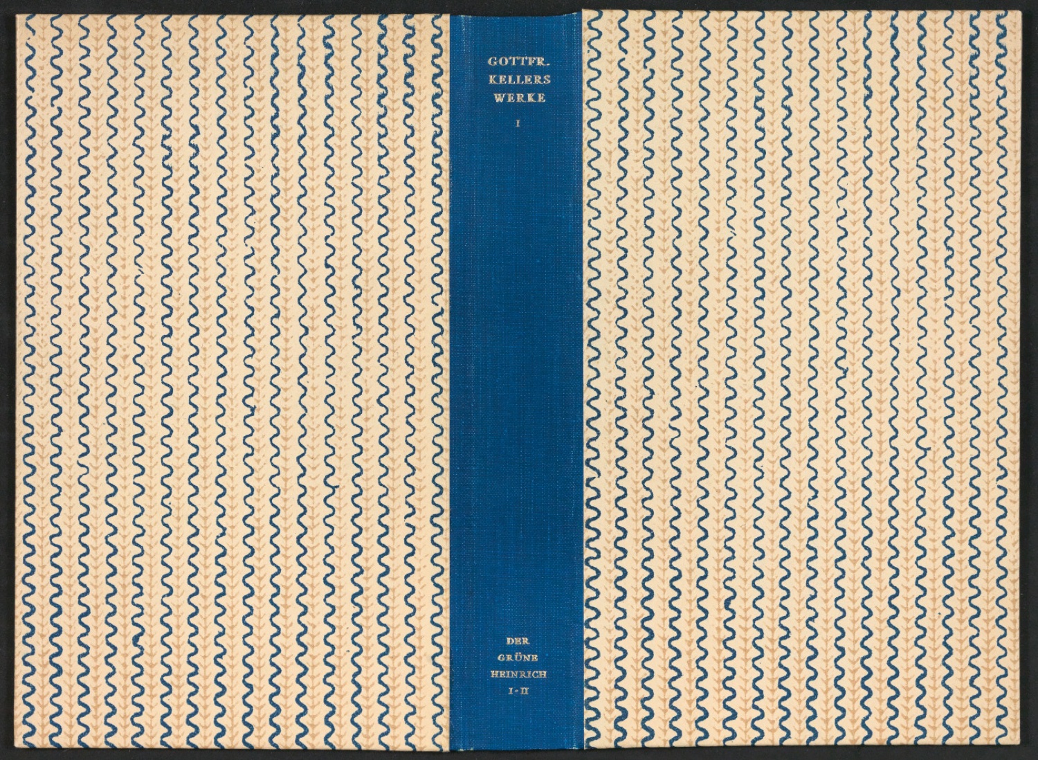 Einbanddecke für Gottfried Kellers Werke, Band 1 und 2 — Blatt 1