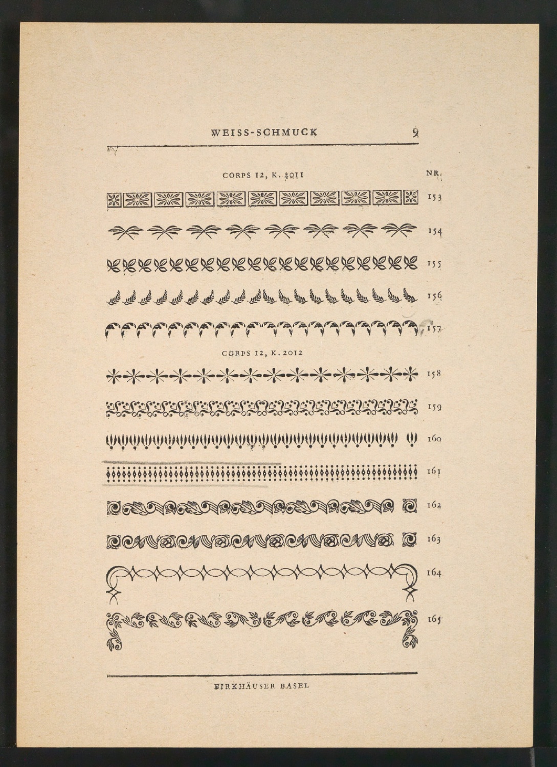 Probedruck von Seiten für Neue Ornamente — Blatt 17