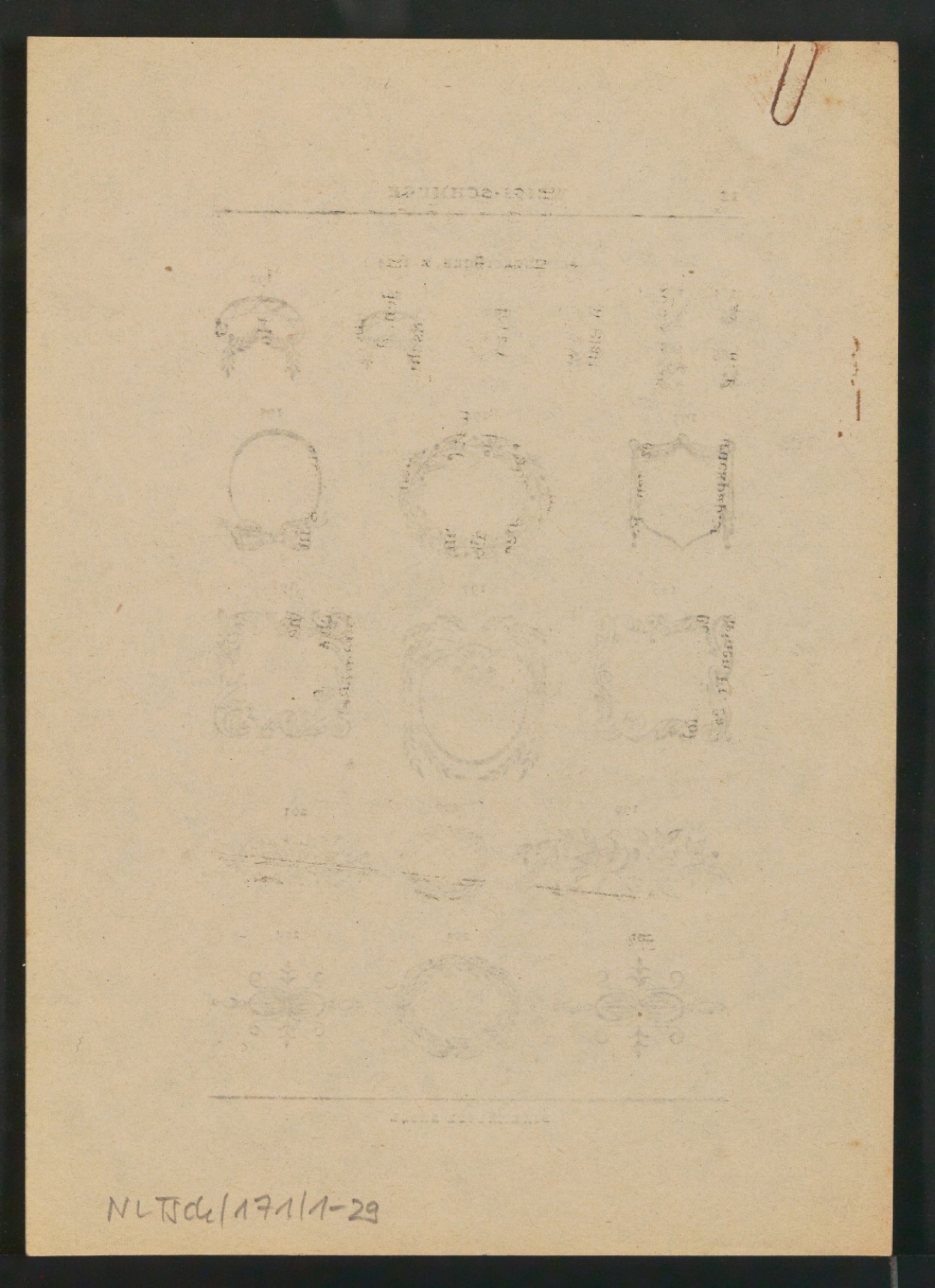 Probedruck von Seiten für Neue Ornamente — Blatt 24