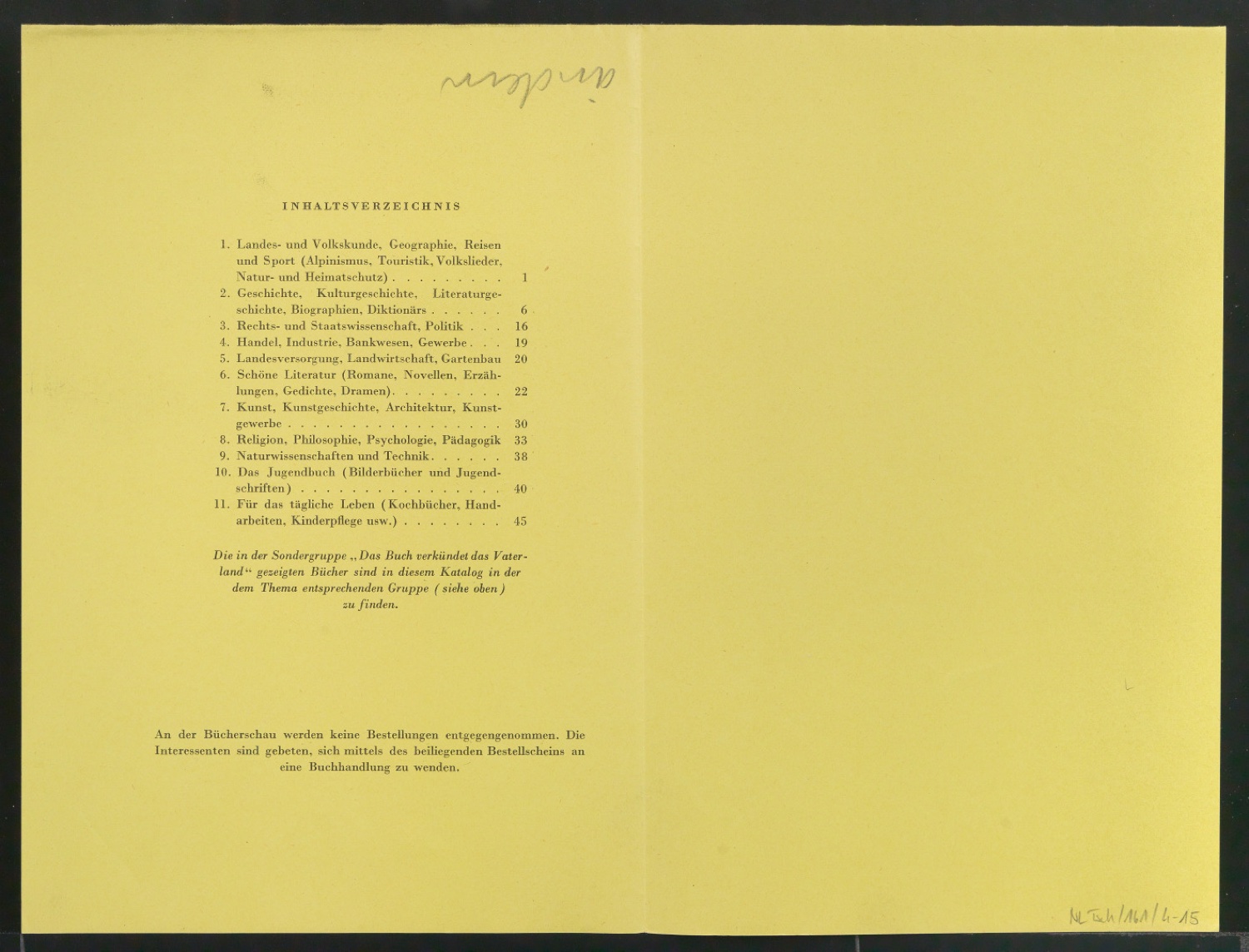 Probedruck für den Umschlag von Messekatalog Bücher aus Schweizer Verlagen — Blatt 2