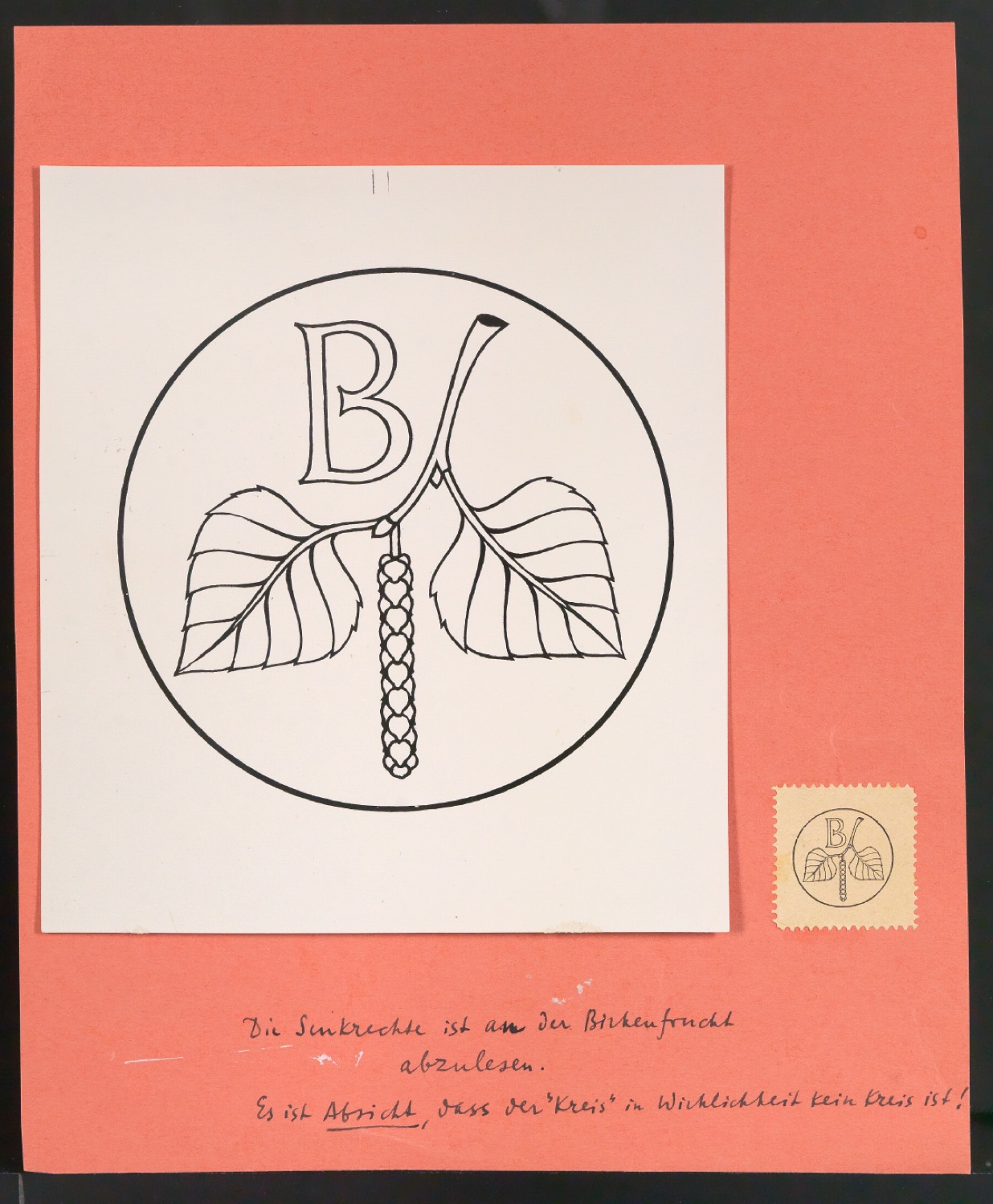 Entwürfe, Probedrucke, Klischees und Klischeeabzüge von Verlegermarke für Birkhäuser — Blatt 1