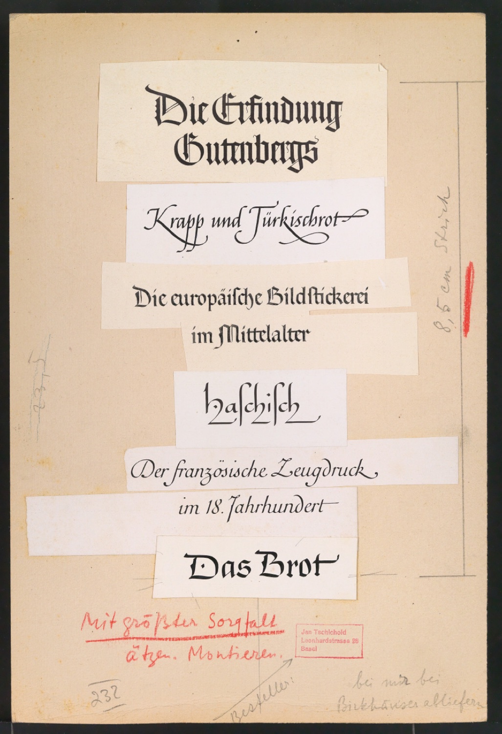Klischeevorlage für eine Illustration — Blatt 1