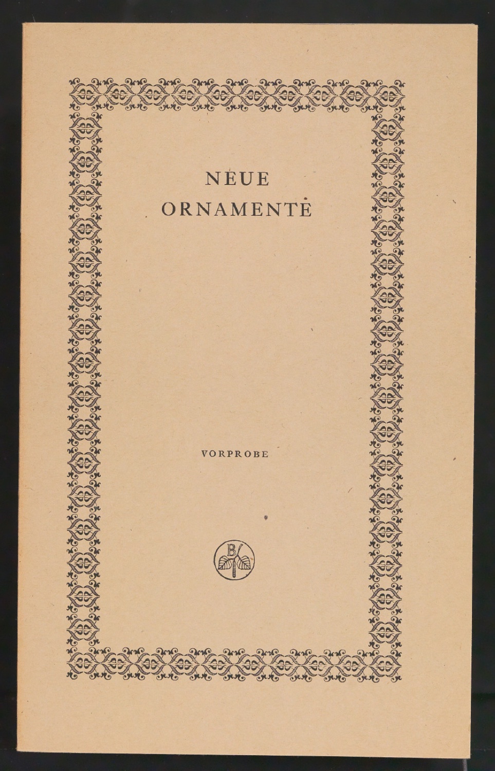 Neue Ornamente — Blatt 1