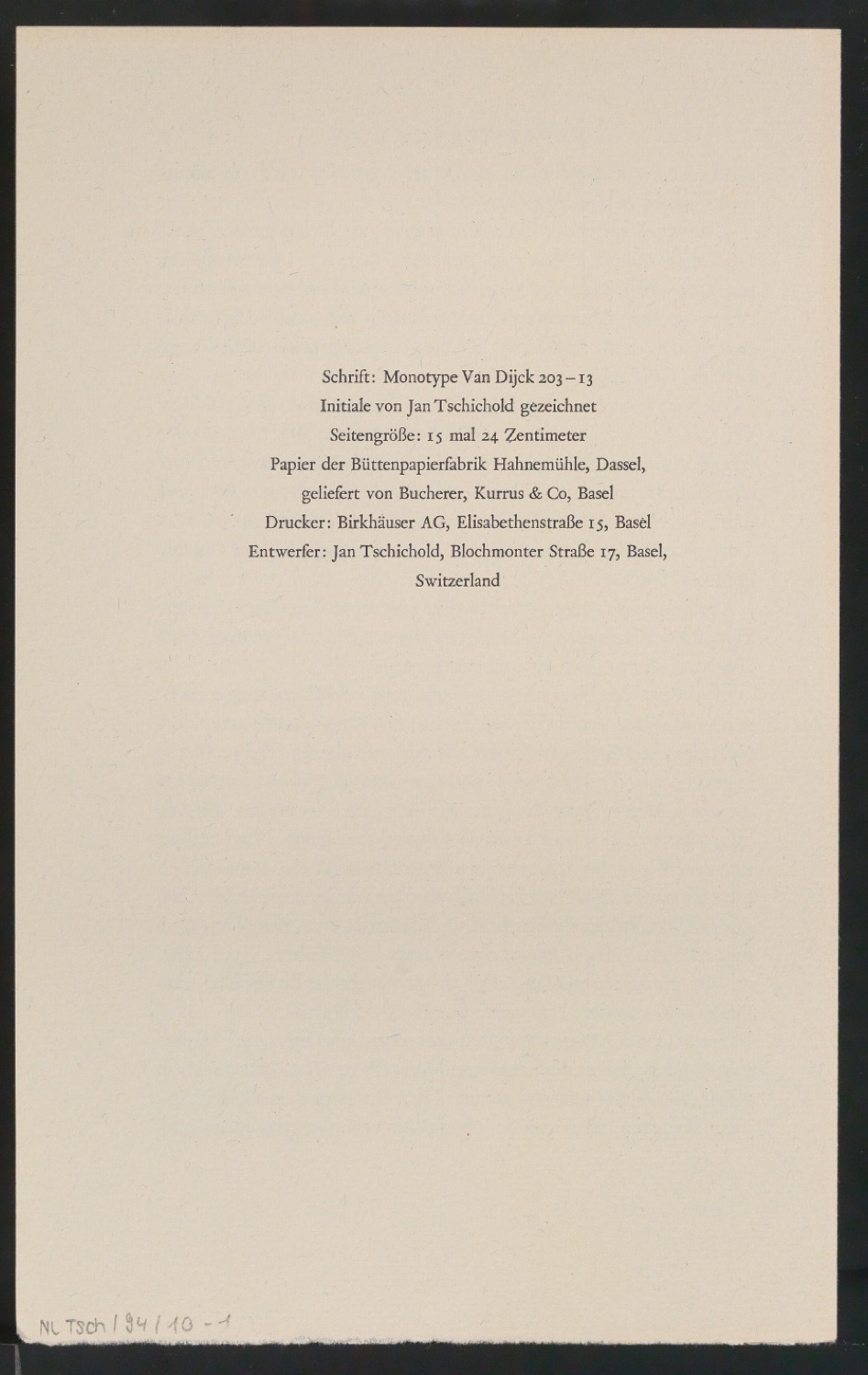 Werbedruck Das Erste Buch Mose — Blatt 3